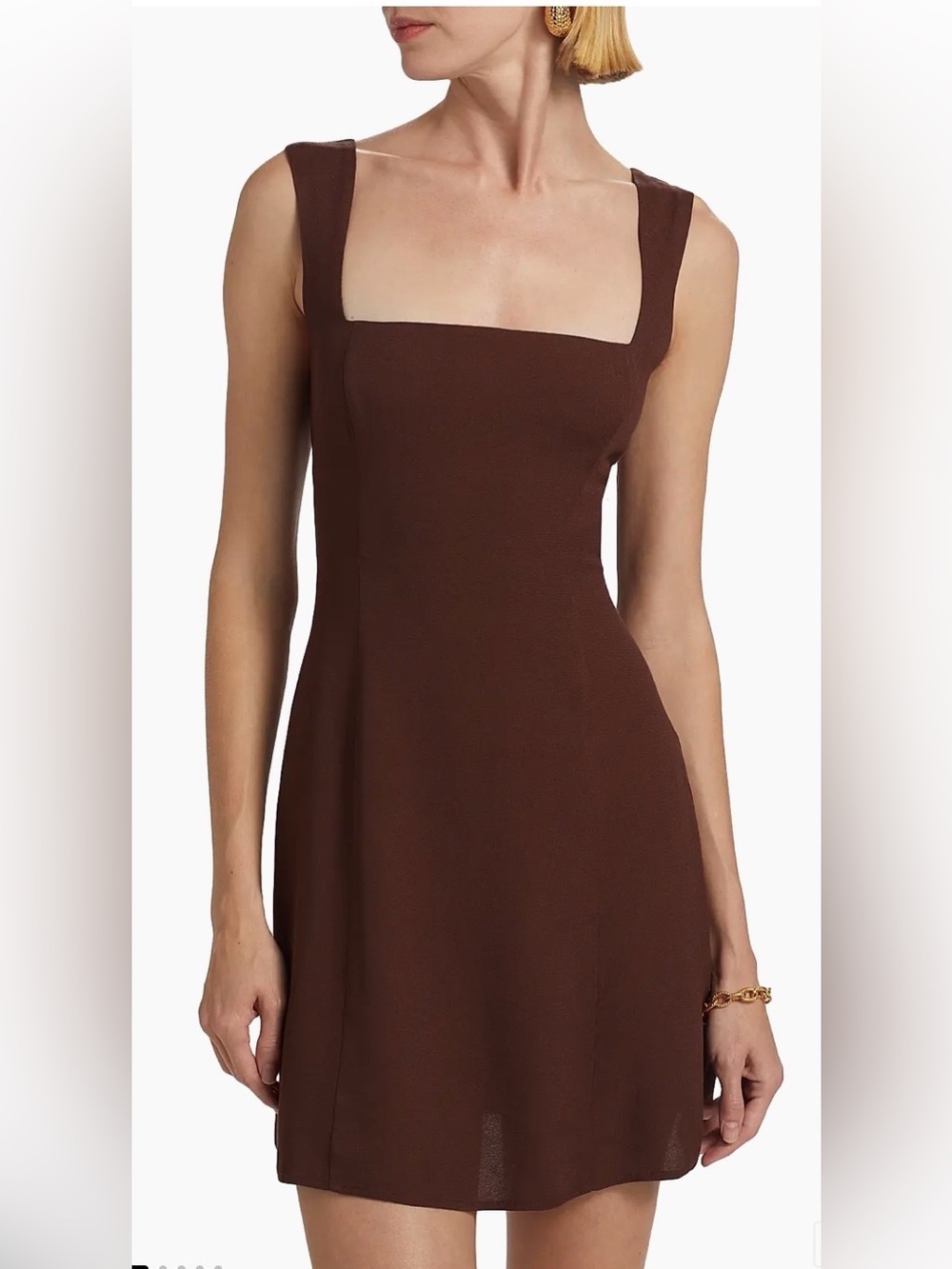Reformation Gabin Crepe Mini Dress Size 10 NWT